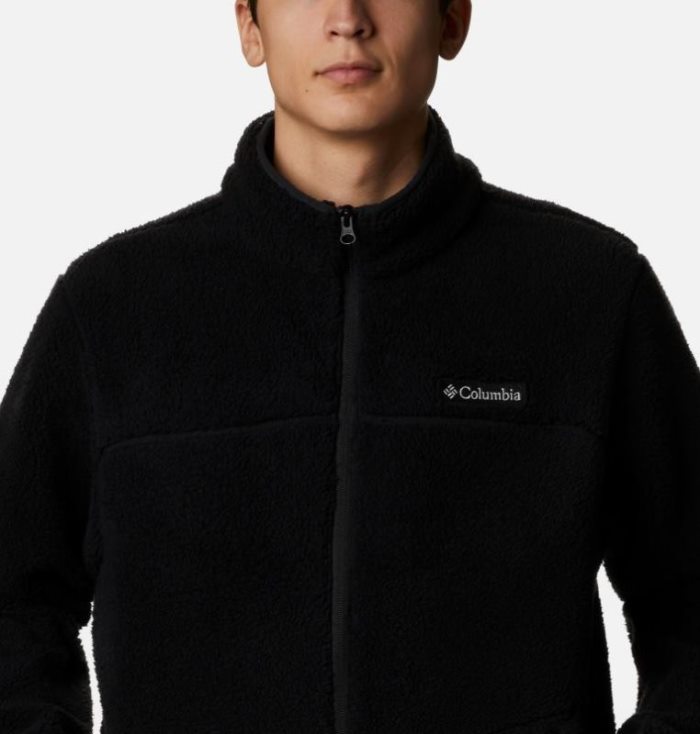 Casaco De Lã Columbia Rugged Ridge™ II Sherpa Full Zip Casaco De Lã Masculino Pretas Portugal | 121938-4V1Q