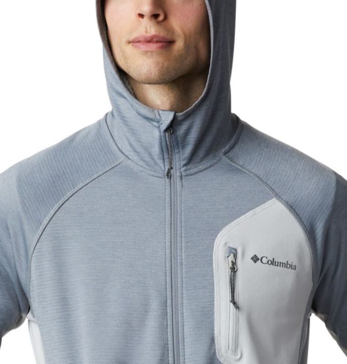 Casaco De Lã Columbia Single Canyon™ Encapuzado Fleece Masculino Cinzentas Portugal | 149223-3JYZ