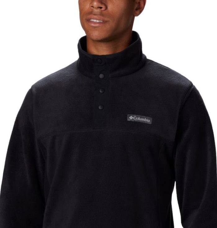 Casaco De Lã Columbia Steens Mountain™ Half Snap Fleece Estacionar Masculino Pretas Portugal | 183569-U70M