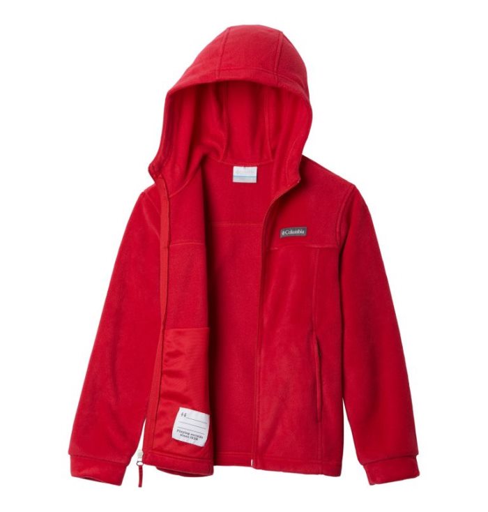 Casaco De Lã Columbia Steens™ Mountain II Fleece Encapuzado Jaqueta Criança Vermelhas Portugal | 142507-SF96