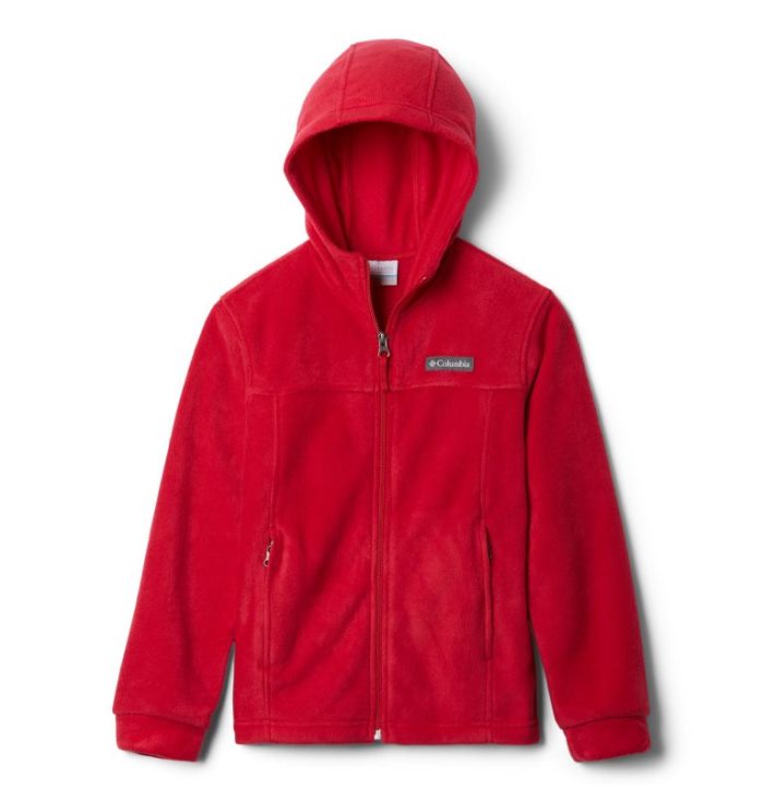 Casaco De Lã Columbia Steens™ Mountain II Fleece Encapuzado Jaqueta Criança Vermelhas Portugal | 142507-SF96