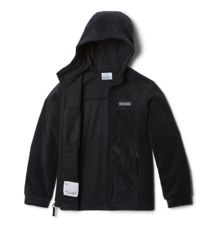 Casaco De Lã Columbia Steens™ Mountain II Fleece Encapuzado Jaqueta Criança Pretas Portugal | 184934-7AHU