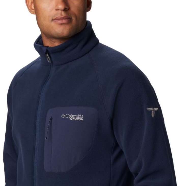 Casaco De Lã Columbia Titan Pass™ 2.0 II Fleece Masculino Azul Marinho Portugal | 147614-LI0I