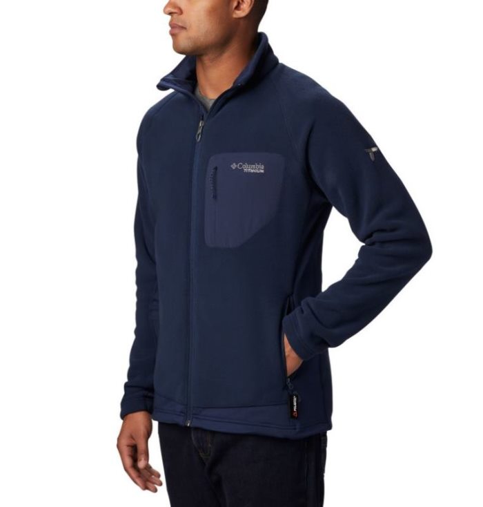 Casaco De Lã Columbia Titan Pass™ 2.0 II Fleece Masculino Azul Marinho Portugal | 147614-LI0I