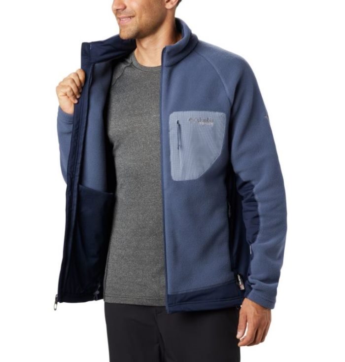 Casaco De Lã Columbia Titan Pass™ 2.0 II Fleece Masculino Azuis Escuro Azul Marinho Portugal | 175498-8LE5