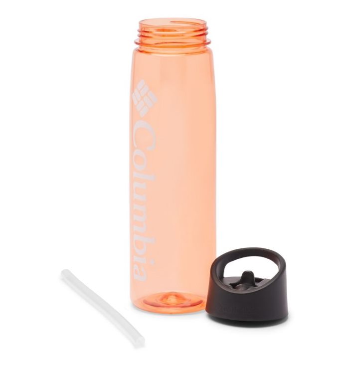 Garrafas de água Columbia BPA-Free Straw-Top Bottle 25oz Masculino Laranja Portugal | 169528-01TF