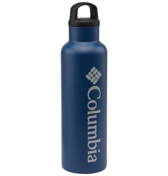 Garrafas de água Columbia Double-Wall Vacuum Bottle with Screw-On Top 20oz Feminino Azul Marinho Portugal | 196401-WLQ2