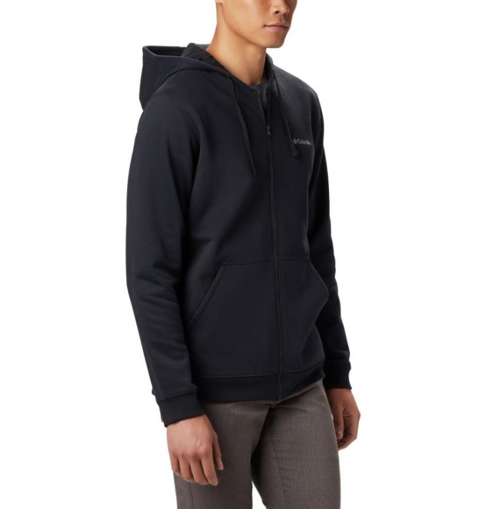 Moletons Columbia Hart Mountain™ Full Zip Hoodie Masculino Pretas Portugal | 137594-MEZB