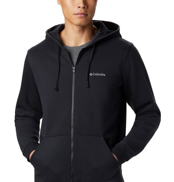 Moletons Columbia Hart Mountain™ Full Zip Hoodie Masculino Pretas Portugal | 137594-MEZB