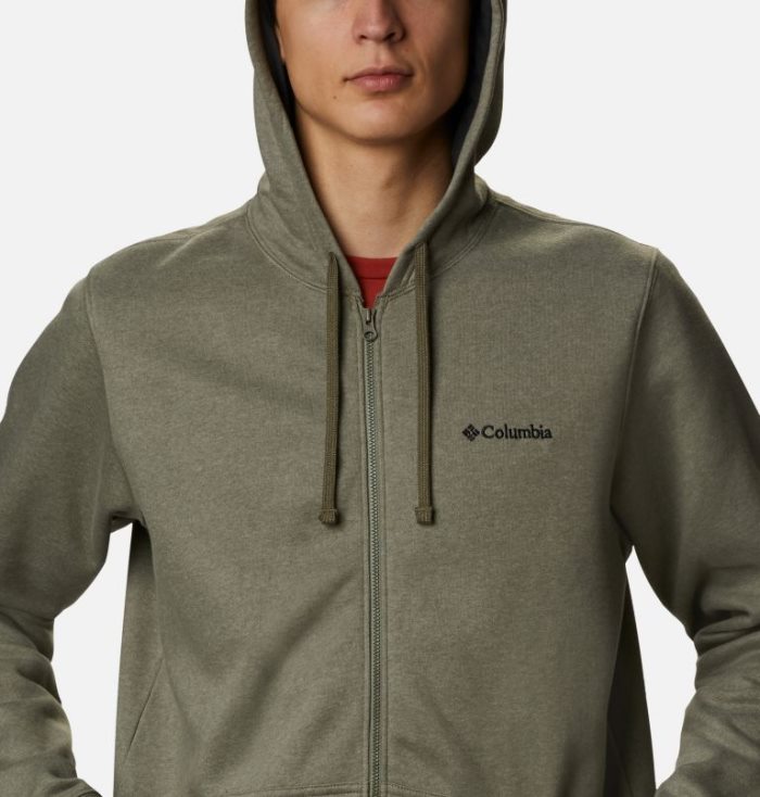 Moletons Columbia Hart Mountain™ Full Zip Hoodie Masculino Verdes Portugal | 139028-5SHN