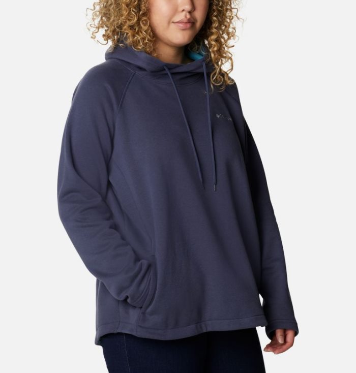 Moletons Columbia Hart Mountain™ Gráficas Hoodie Feminino Azuis Escuro Portugal | 155524-WQD7