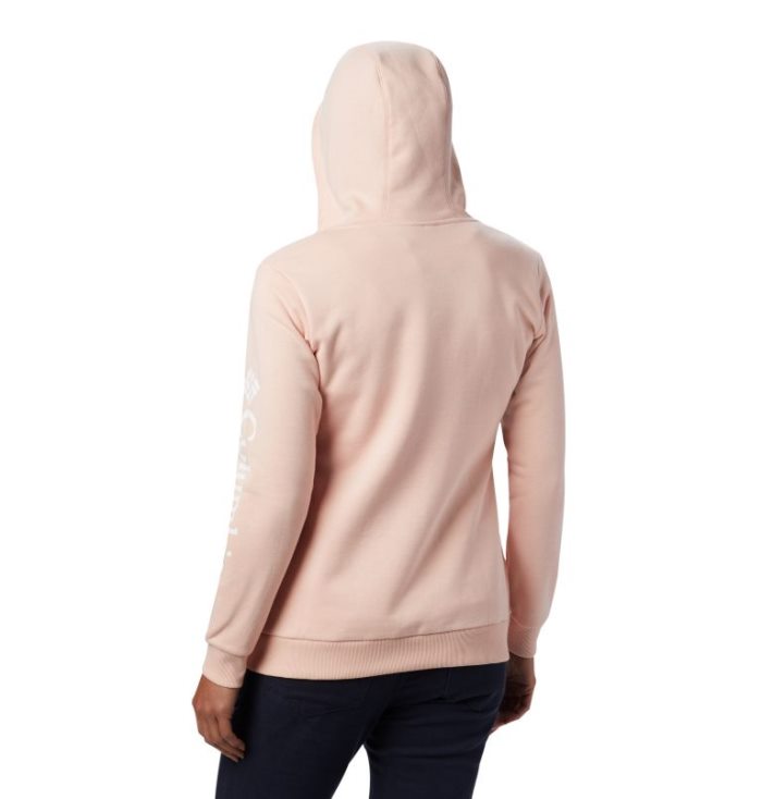 Moletons Columbia Logo Full Zip Hoodie Feminino Luz Coral Portugal | 133363-BAJR