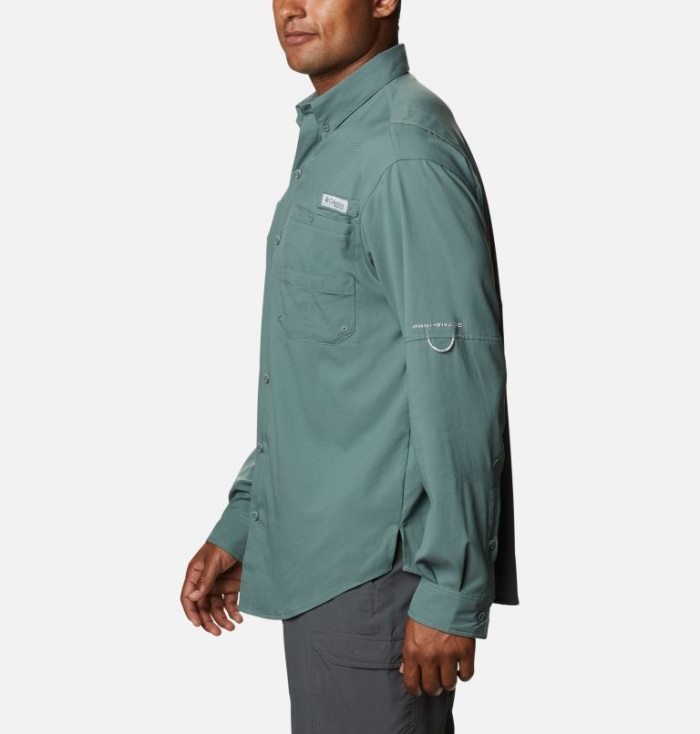 Moletons Columbia PFG Tamiami™ II Long Sleeve Shirt Masculino Luz Turquesa Portugal | 125572-VOSR