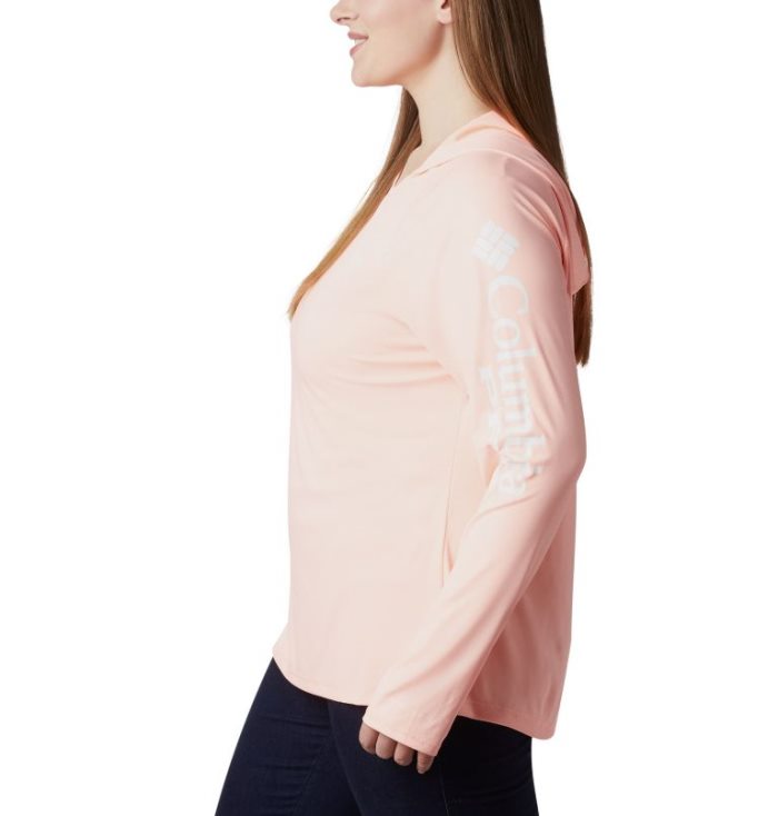 Moletons Columbia PFG Tidal Deflector™ Hoodie Feminino Rosa Portugal | 166034-ZPUH