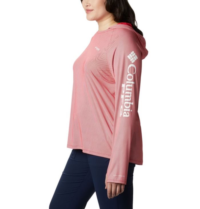 Moletons Columbia PFG Tidal Deflector™ Hoodie Feminino Vermelhas Portugal | 189814-79K9