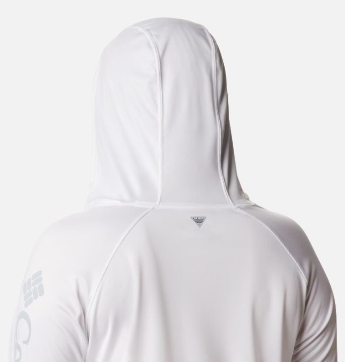 Moletons Columbia PFG Tidal Tee™ Hoodie Feminino Branco Luz Cinzentas Portugal | 193344-QUSX