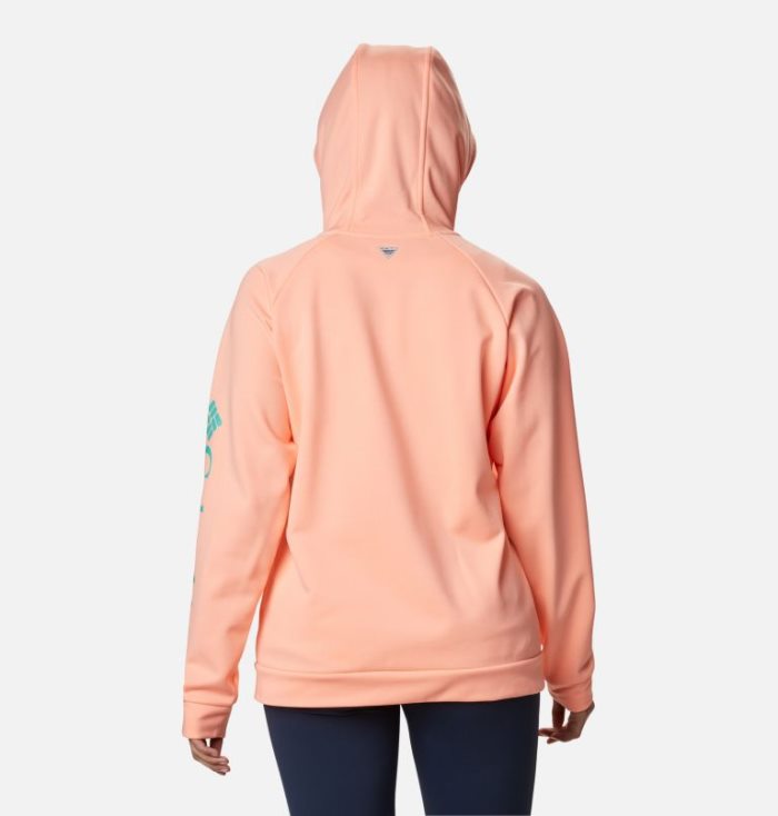 Moletons Columbia PFG Tidal™ Full Zip Fleece Hoodie Feminino Rosa Portugal | 162317-WY8E