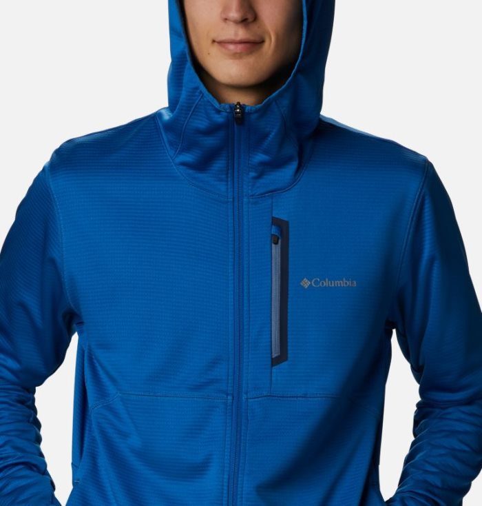 Moletons Columbia Tech Trilha™ Full Zip Hoodie Masculino Luz Azul Anil Portugal | 186650-J0Z0