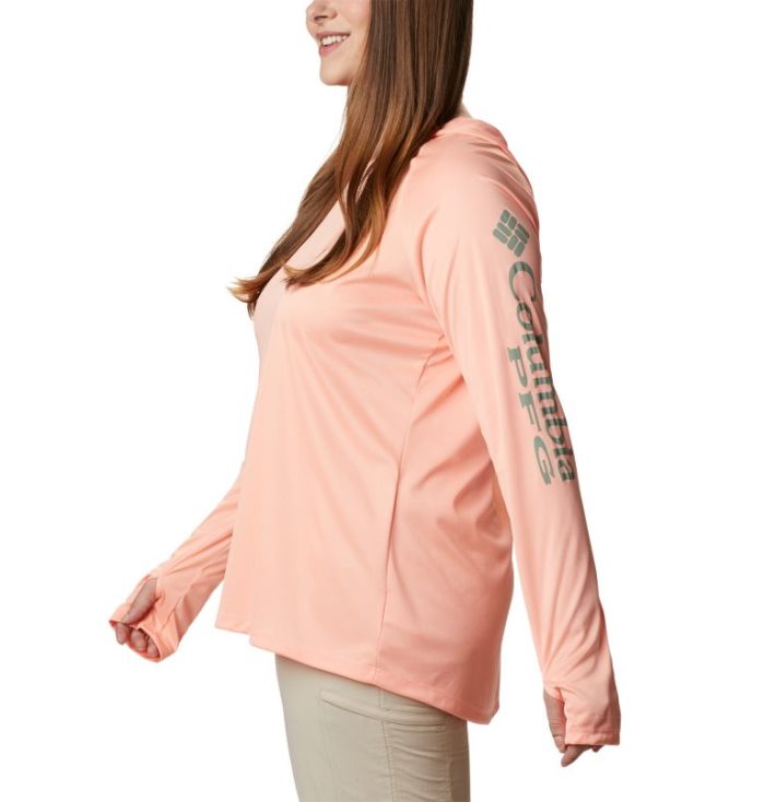 Moletons Columbia Tidal Tee™ Heather Hoodie Feminino Rosa Luz Verdes Portugal | 115724-V3UI