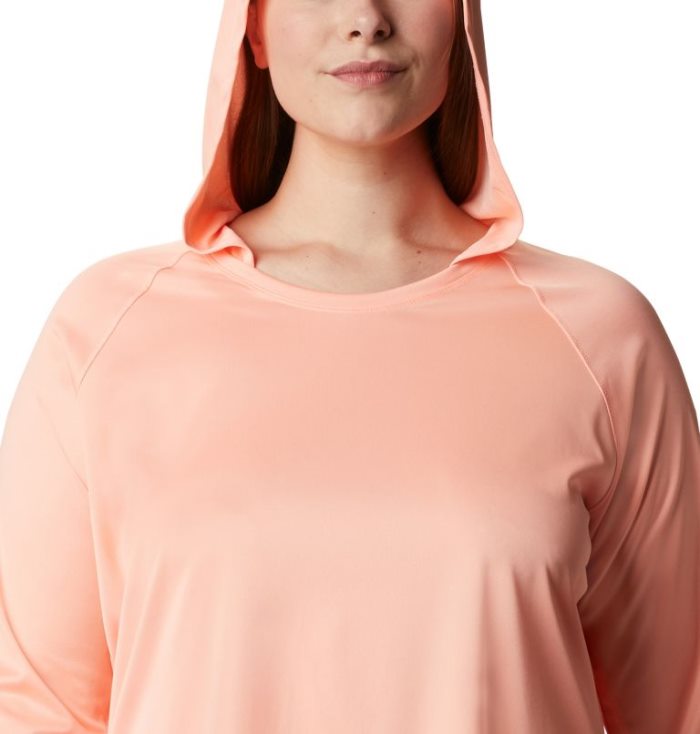 Moletons Columbia Tidal Tee™ Heather Hoodie Feminino Rosa Luz Verdes Portugal | 115724-V3UI