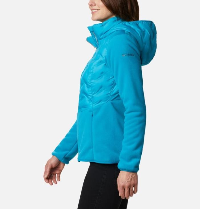 Jaqueta Isolada Columbia Delta Ridge™ Full Zip Híbrido Fleece Feminino Azuis Portugal | 120392-L1G0