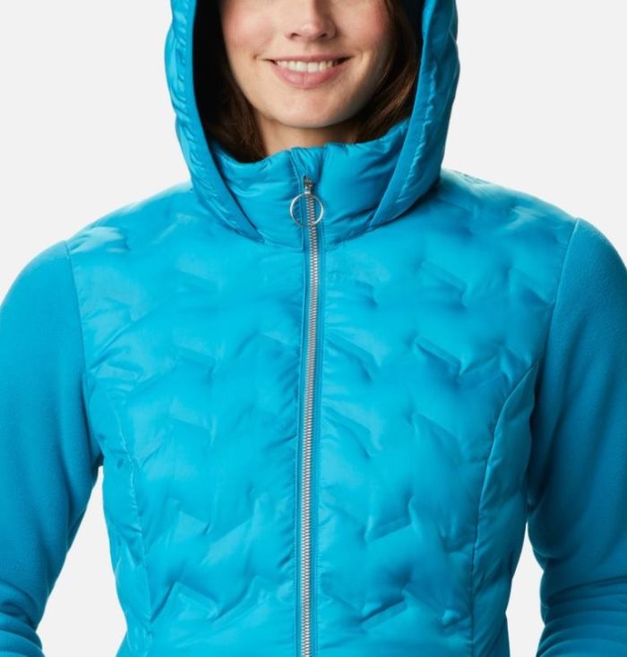 Jaqueta Isolada Columbia Delta Ridge™ Full Zip Híbrido Fleece Feminino Azuis Portugal | 120392-L1G0