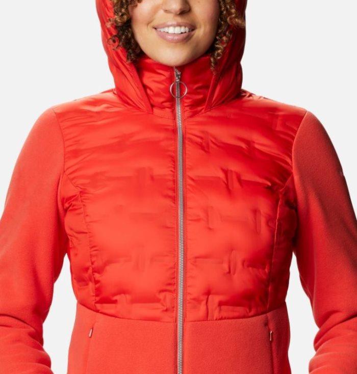 Jaqueta Isolada Columbia Delta Ridge™ Full Zip Híbrido Fleece Feminino Laranja Portugal | 138700-UJO5