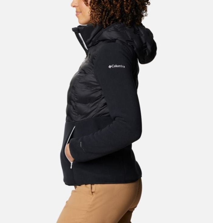 Jaqueta Isolada Columbia Delta Ridge™ Full Zip Híbrido Fleece Feminino Pretas Portugal | 159159-146V