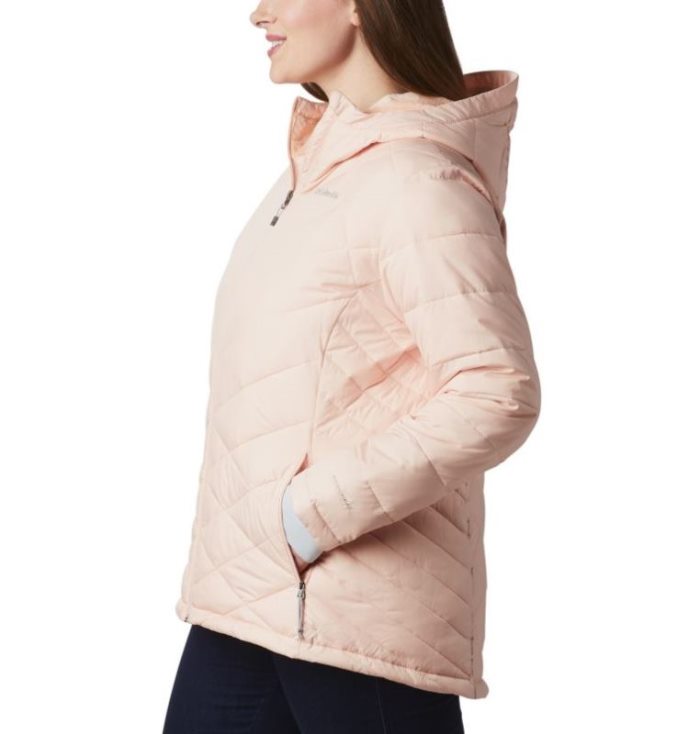 Jaqueta Isolada Columbia Heavenly™ Encapuzado Jaqueta Feminino Luz Coral Portugal | 140312-WJPL