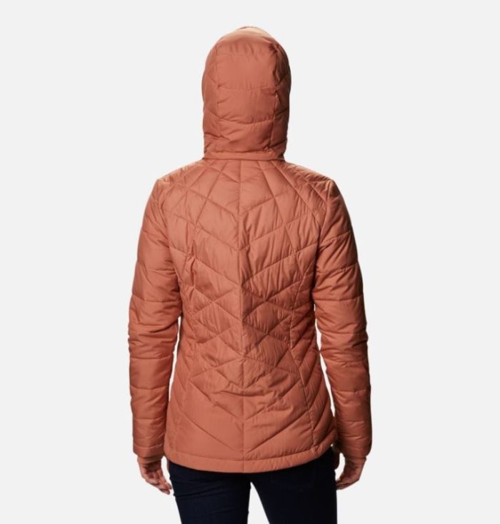 Jaqueta Isolada Columbia Heavenly™ Encapuzado Jaqueta Feminino Laranja Portugal | 165100-J1AI