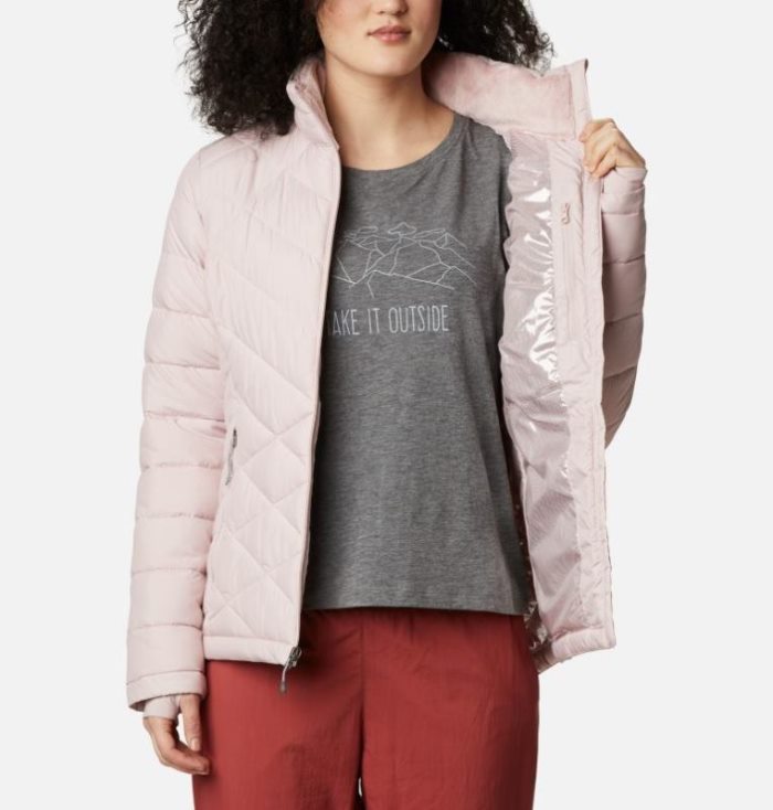 Jaqueta Isolada Columbia Heavenly™ Jaqueta Feminino Luz Rosa Portugal | 144175-9B98