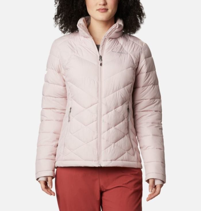 Jaqueta Isolada Columbia Heavenly™ Jaqueta Feminino Luz Rosa Portugal | 144175-9B98