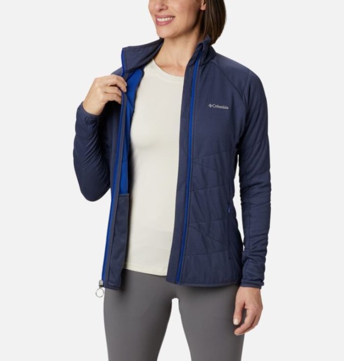 Jaqueta Isolada Columbia Parkdale Point™ Insulated Full Zip Jaqueta Feminino Azuis Escuro Portugal | 119699-6FPC