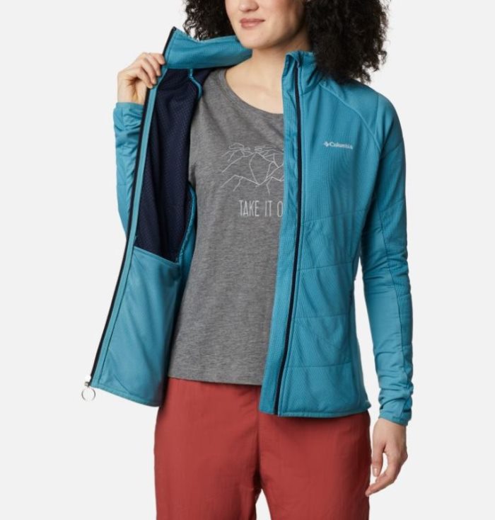 Jaqueta Isolada Columbia Parkdale Point™ Insulated Full Zip Jaqueta Feminino Azuis Portugal | 194260-0BOG