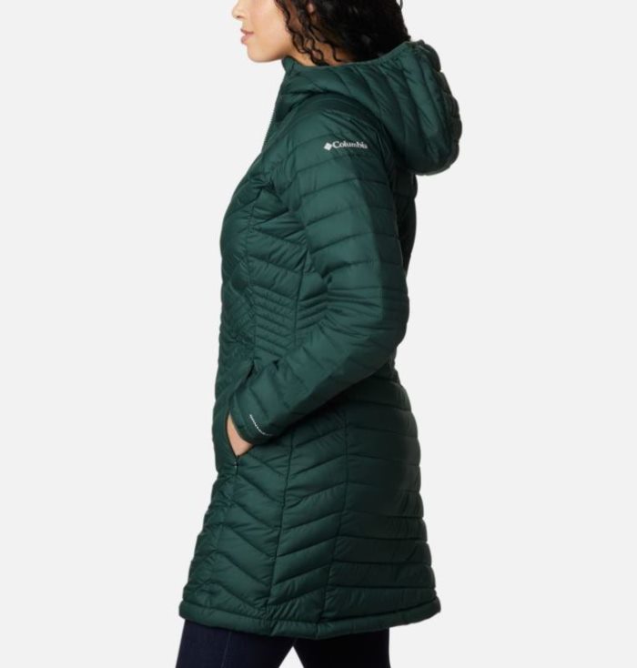 Jaqueta Isolada Columbia Powder Lite™ Medio Jaqueta Feminino Verdes Portugal | 108272-8YRP