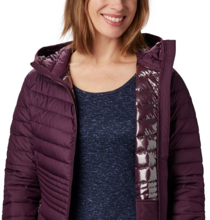 Jaqueta Isolada Columbia Powder Lite™ Medio Jaqueta Feminino Bordeaux Portugal | 184819-L0TK