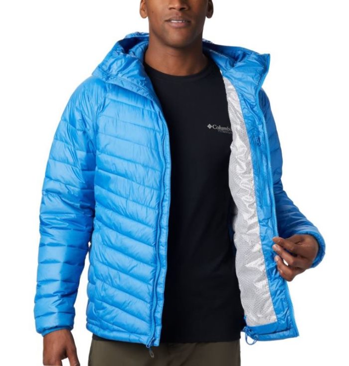 Jaqueta Isolada Columbia Snow Country™ Encapuzado Jaqueta Masculino Azuis Escuro Portugal | 101734-6HZO