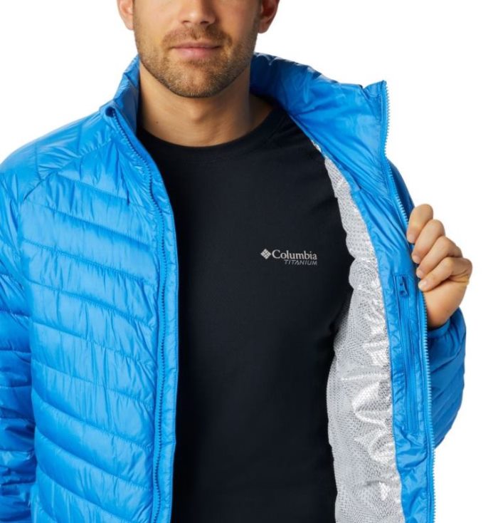 Jaqueta Isolada Columbia Snow Country™ Jaqueta Masculino Azuis Escuro Portugal | 131129-PZF4