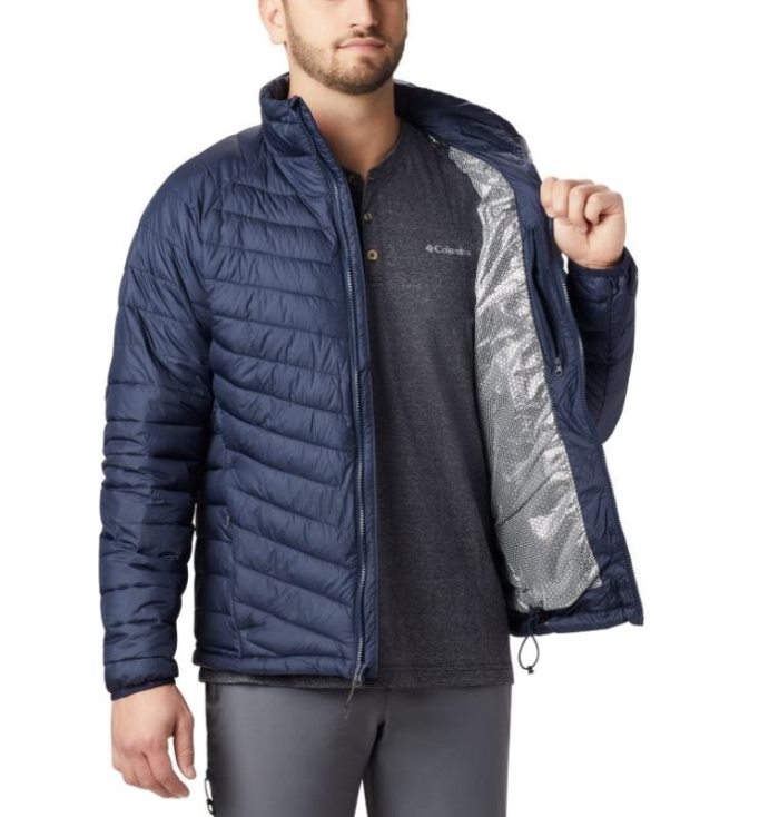 Jaqueta Isolada Columbia Snow Country™ Jaqueta Masculino Azul Marinho Portugal | 138706-VJLI