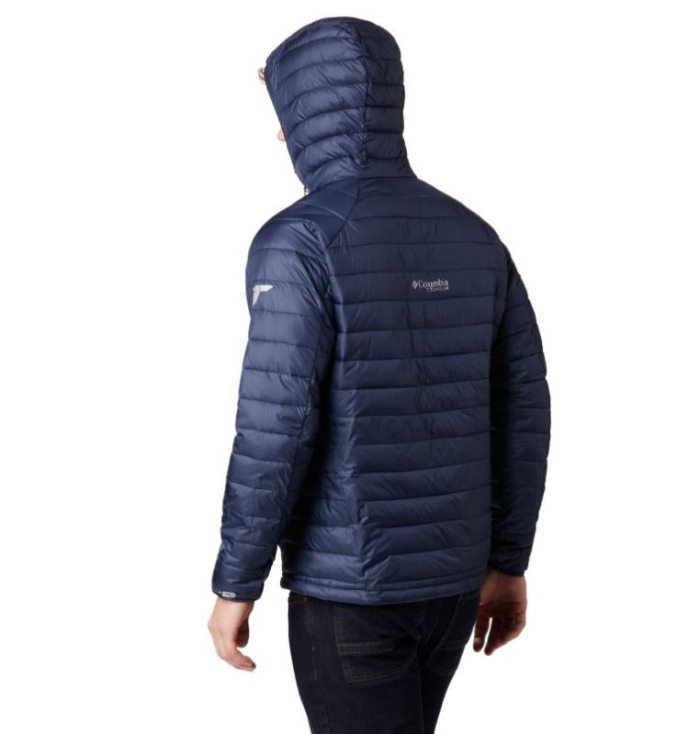 Jaqueta Isolada Columbia Snow Country™ Encapuzado Jaqueta Masculino Azul Marinho Portugal | 147605-ACZL