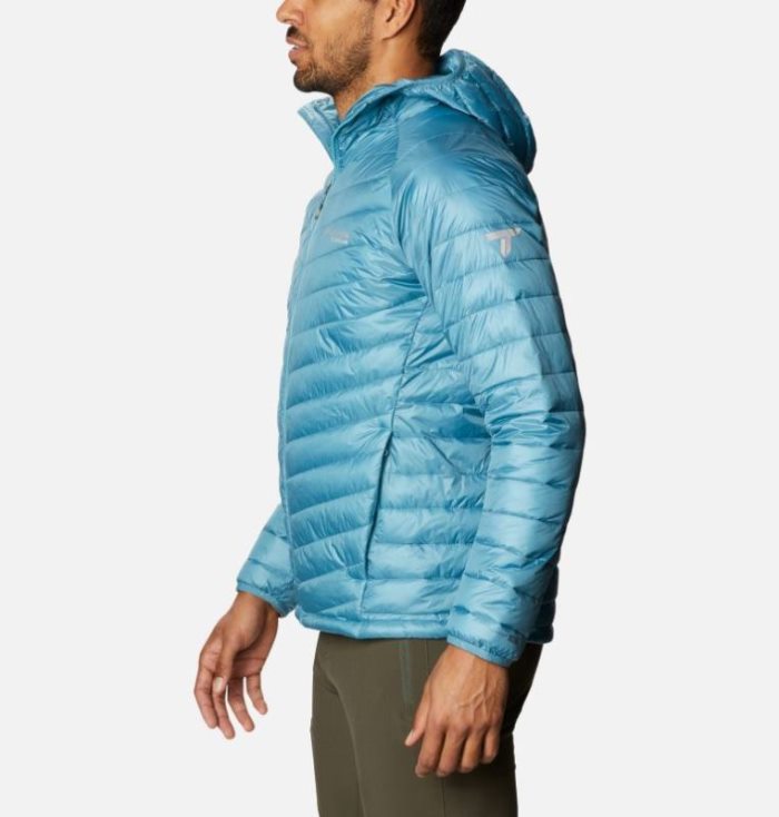 Jaqueta Isolada Columbia Snow Country™ Encapuzado Jaqueta Masculino Azuis Portugal | 188766-8RDK