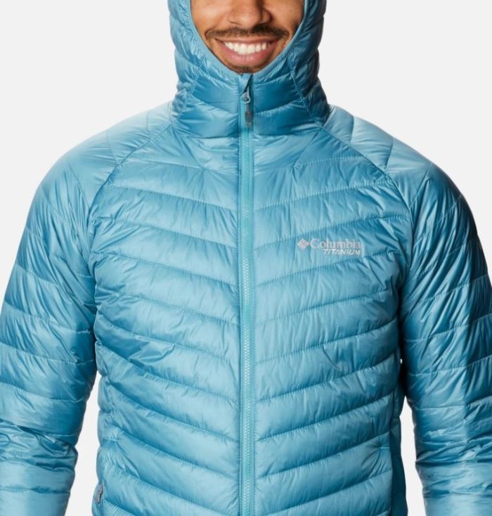 Jaqueta Isolada Columbia Snow Country™ Encapuzado Jaqueta Masculino Azuis Portugal | 188766-8RDK