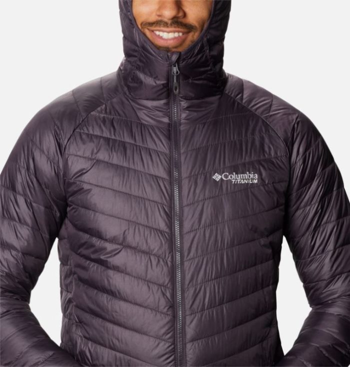 Jaqueta Isolada Columbia Snow Country™ Encapuzado Jaqueta Masculino Roxo Escuro Portugal | 198217-HESA