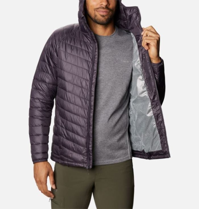 Jaqueta Isolada Columbia Snow Country™ Encapuzado Jaqueta Masculino Roxo Escuro Portugal | 198217-HESA