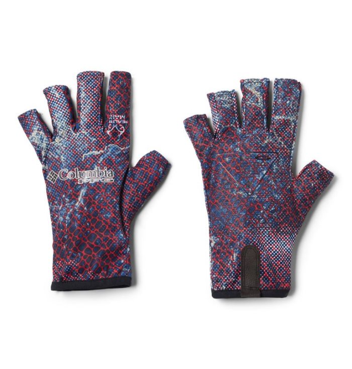 Luvas Columbia PFG Terminal Tackle™ Fishing Gloves Feminino Azul Marinho Camufladas Portugal | 137378-BOW5