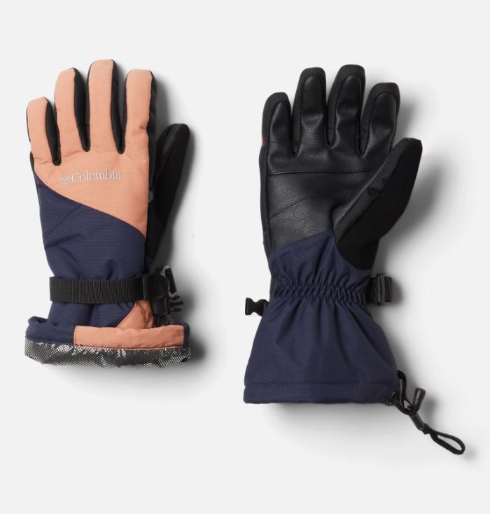 Luvas Columbia Whirlibird™ Ski Gloves Feminino Laranja Azuis Escuro Portugal | 126693-7YT2