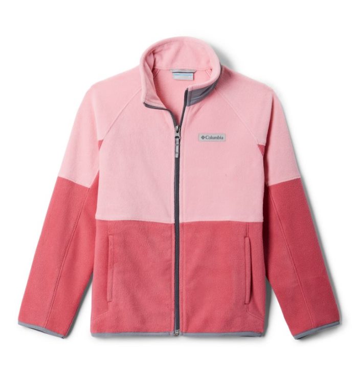 Lã Columbia Basin Trilha™ Branded Full Zip Fleece Criança Rosa Cinzentas Portugal | 147439-LTV5