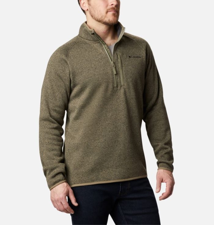 Lã Columbia Canyon Point™ Half-Zip Fleece Masculino Verdes Portugal | 104324-5XIF