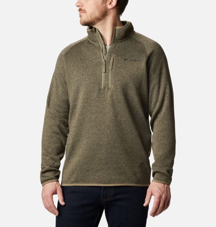 Lã Columbia Canyon Point™ Half-Zip Fleece Masculino Verdes Portugal | 104324-5XIF