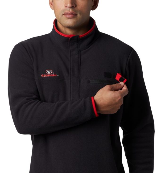 Lã Columbia Collegiate PFG Harborside™ Fleece Masculino Pretas Portugal | 164258-8P7W